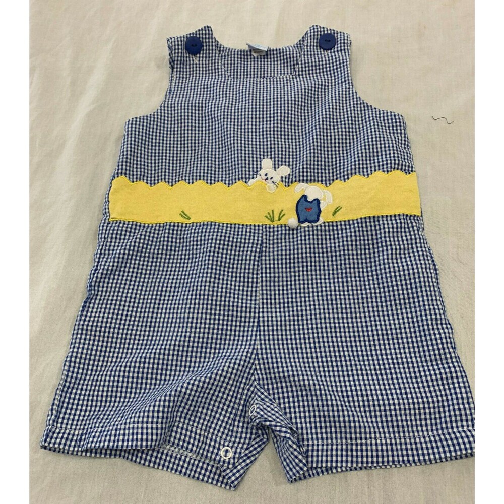 BOYS SHORTALLS ROMPER SIZE 24 MONTHS